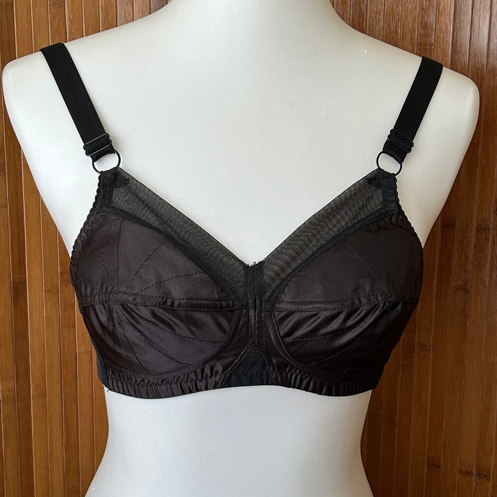 What Katie Did Gold Label Black Bullet Bra, 1950s Pinup Lingerie